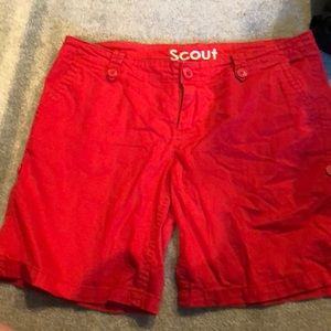 Red Scout Shorts.